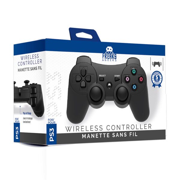 Manette PS3 - Sans fil - Noire