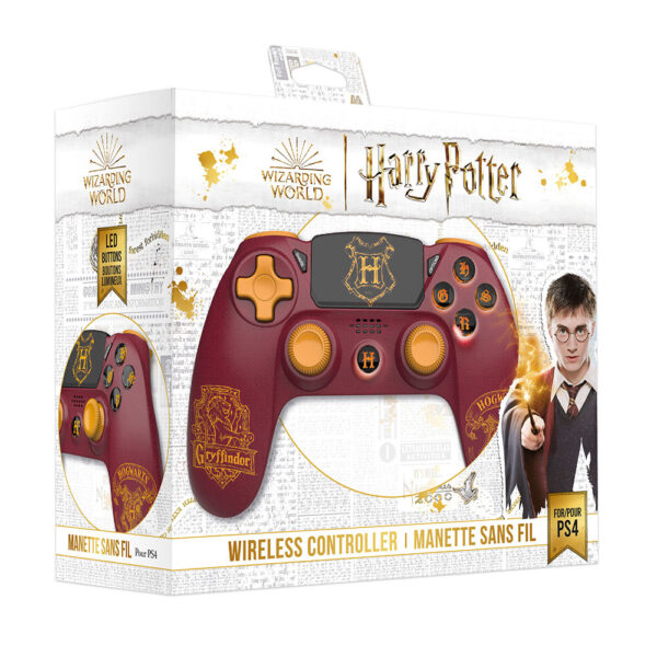 Manette PS4 - Sans fil - Harry Potter - Gryffondor - Rouge