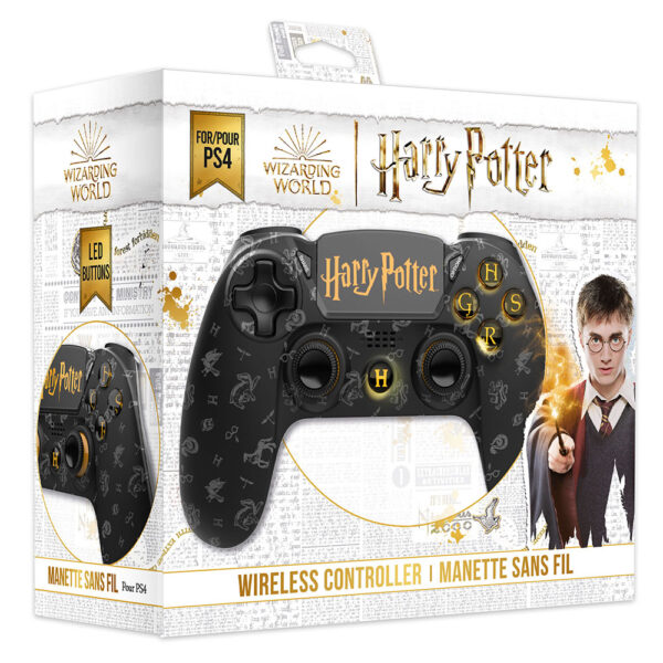 Manette PS4 - Sans fil - Harry Potter - Noire