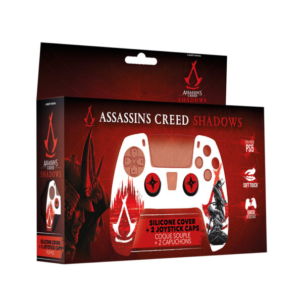 Coque silicone et grips - Manette PS5 - Assassin's Creed Shadows - Boite