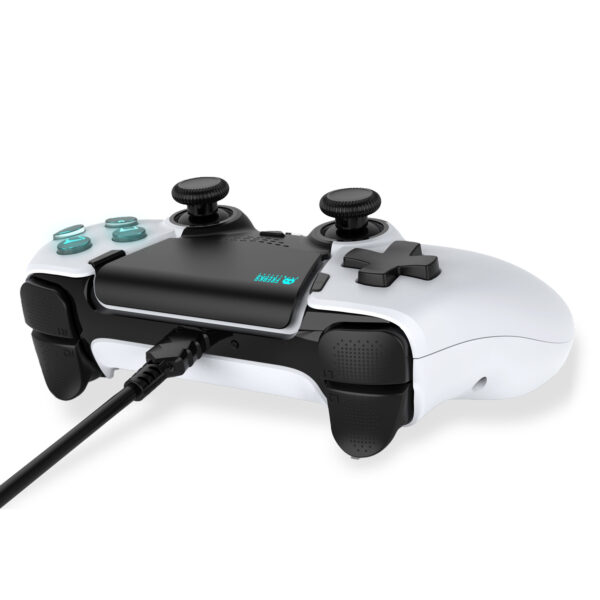 Manette PS5 - Filaire - Noire et blanche