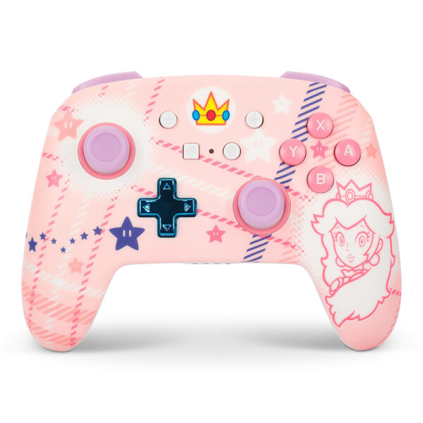 Manette Switch - Sans fil - Princess Peach Plaid