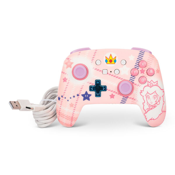 Manette Switch - Sans fil - Princess Peach Plaid