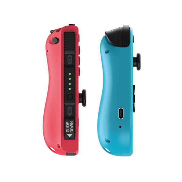 Manettes duo pro pack type Joy-Con - USB type-C - Bleu / Rouge - Faces