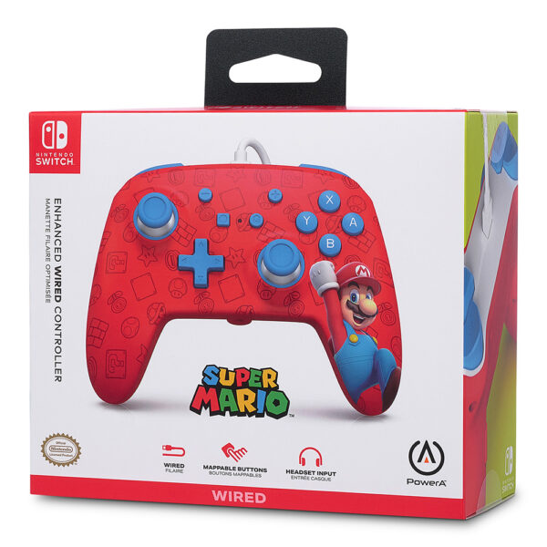 Manette Switch - Filaire - Woo-hoo! Mario