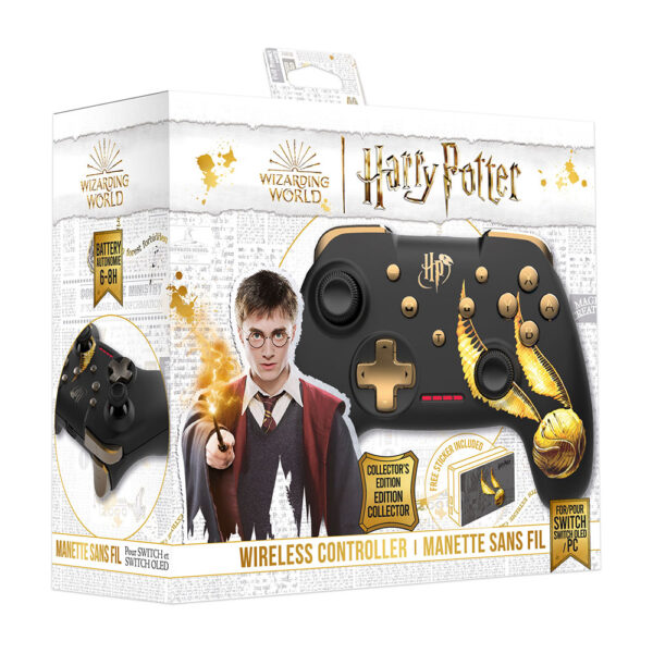 Manette Switch - Sans fil - Harry Potter - Vif d'Or