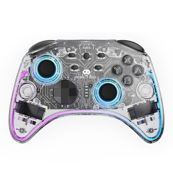 Manette Switch / PC - Sans fil - Transparente