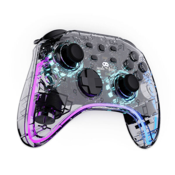 Manette Switch / PC - Sans fil - Transparente