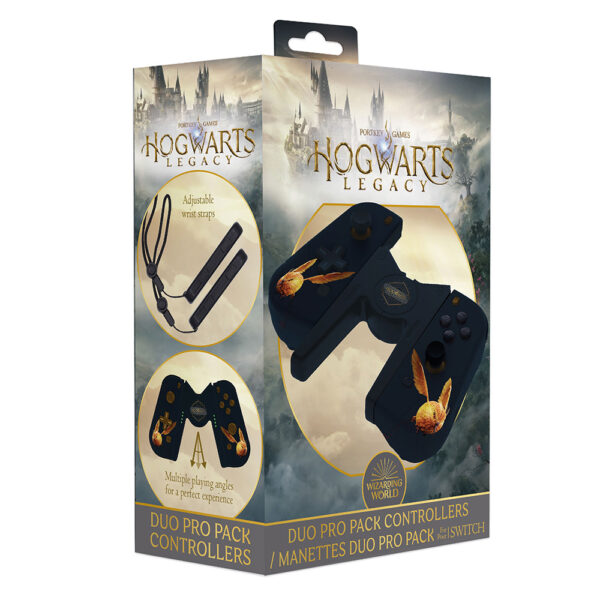 Manettes duo pro pack type Joy-Con - Harry Potter - Hogwarts Legacy - Vif d’or - Boite