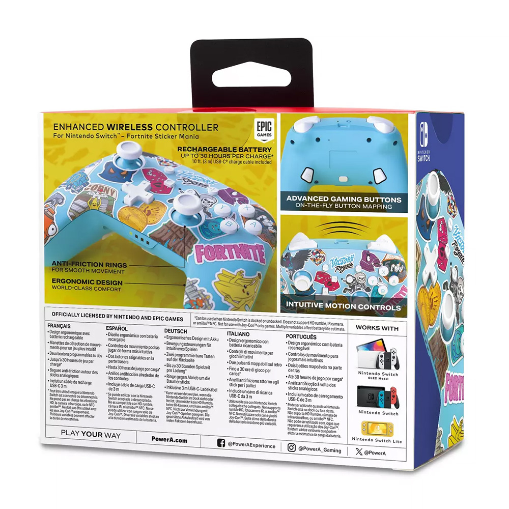 Manette Switch - Sans fil - Fortnite