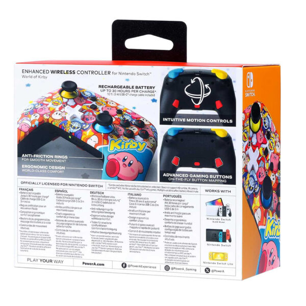 Switch - Manette sans fil - Le monde de Kirby
