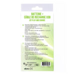 Batterie et cable de recharge - Xbox 360 - Dos boite