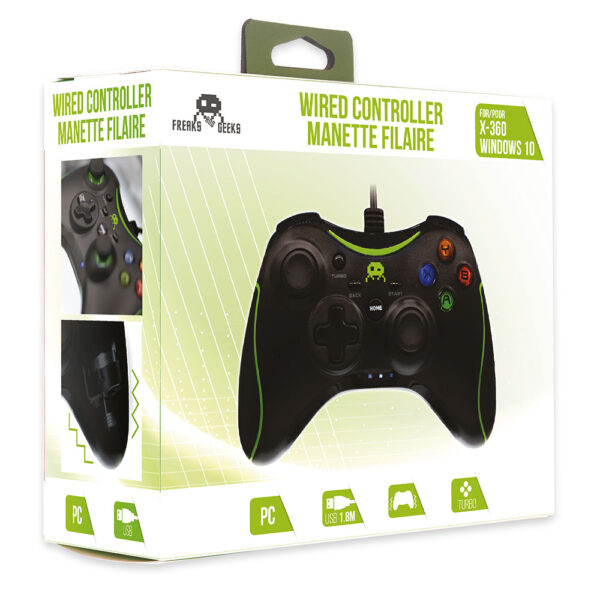 Manette Xbox 360 / PC - Filaire - Noire