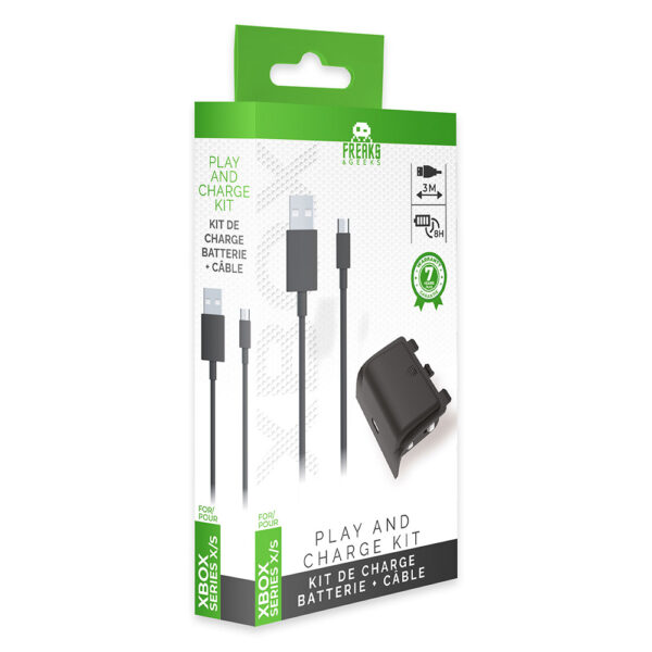 Batterie et cable de recharge - Xbox Series X (Embout secteur non inclus) - Boite