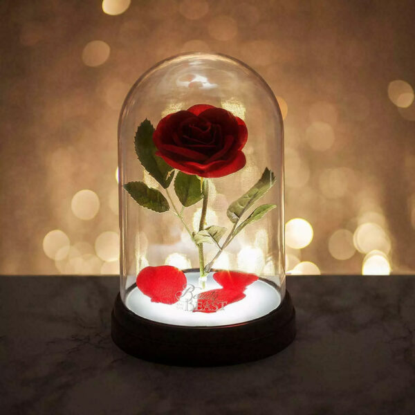 Lampe - Disney - La Belle et la Bete - Rose Enchantée - Mise en situation