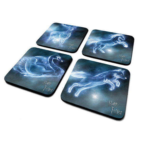 Sous-verres Harry Potter - Patronus - Lot de 4