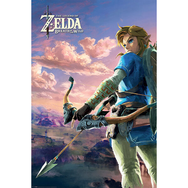 Maxi Poster Zelda Breath of the Wild - Hyrule paysage