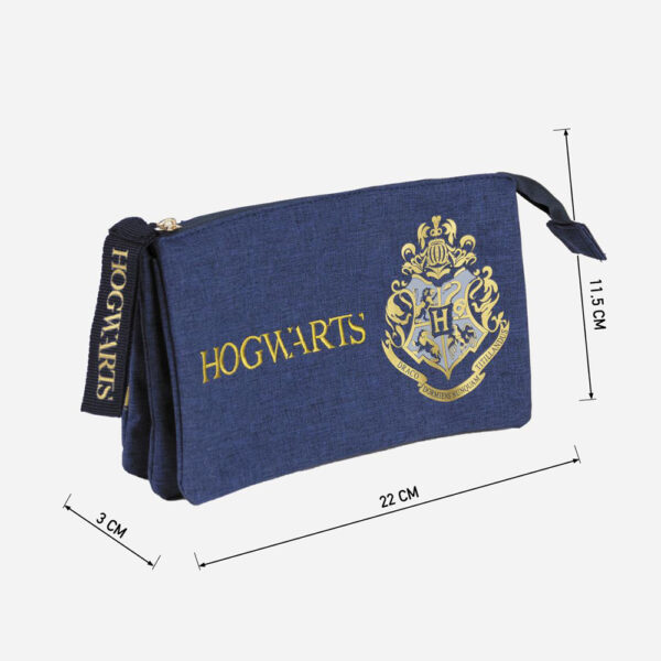 Trousse 3 compartiments - Harry Potter - Hogwarts - Dimensions