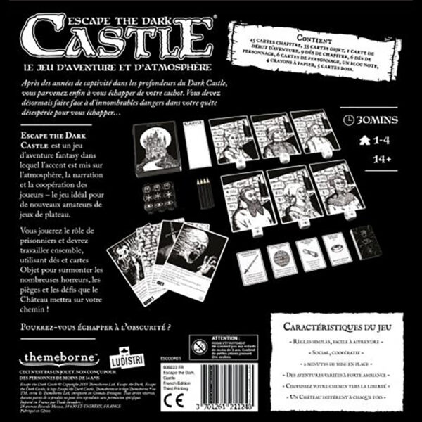 Escape The Dark Castle - Dos de boite