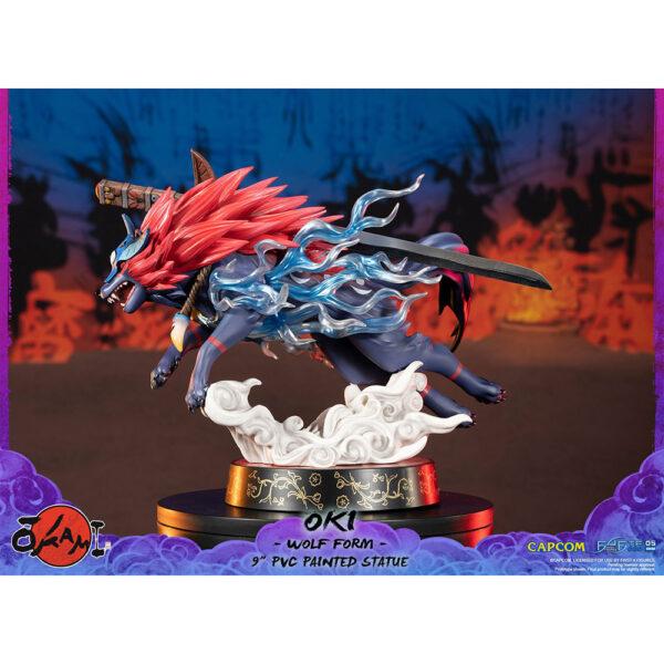 Figurine Okami - Oki Wolf - 21cm - Gauche