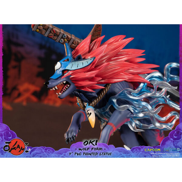 Figurine Okami - Oki Wolf - 21cm - Zoom Gauche