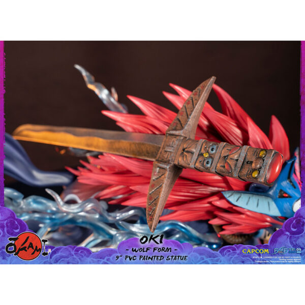 Figurine Okami - Oki Wolf - 21cm - Zoom épée