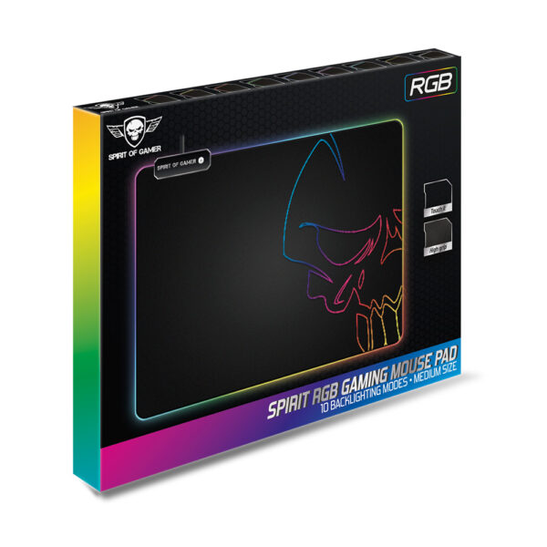 Tapis de souris - Spirit Of Gamer - Taille M - RGB - Boite