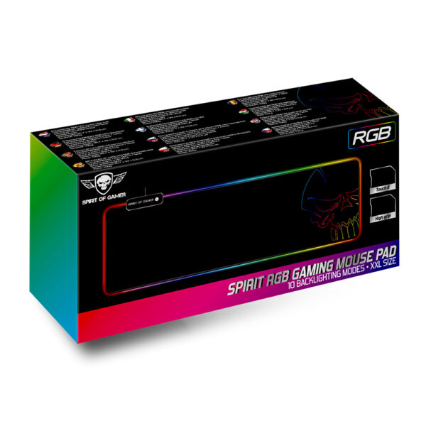 Tapis de souris - Spirit Of Gamer - Taille XXL - RGB - Boite