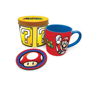 Coffret cadeaux - Mug et sous-verres - Super Mario - Ensemble