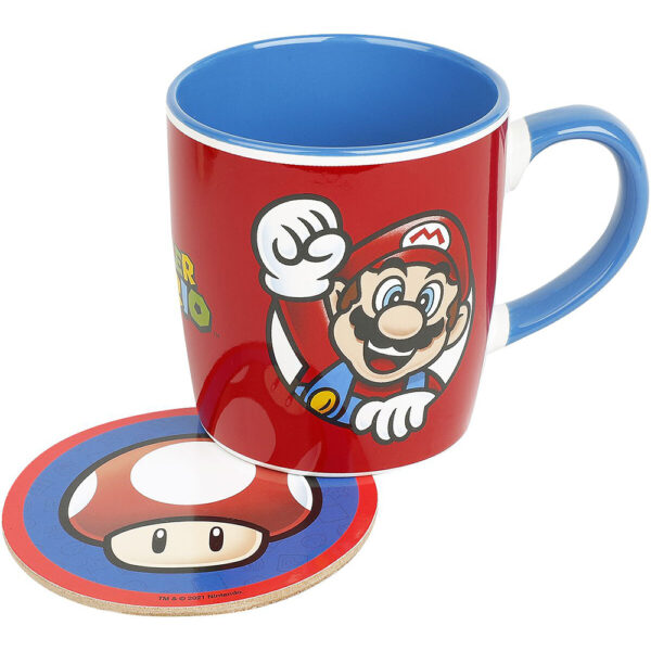 Coffret cadeaux - Mug et sous-verres - Super Mario