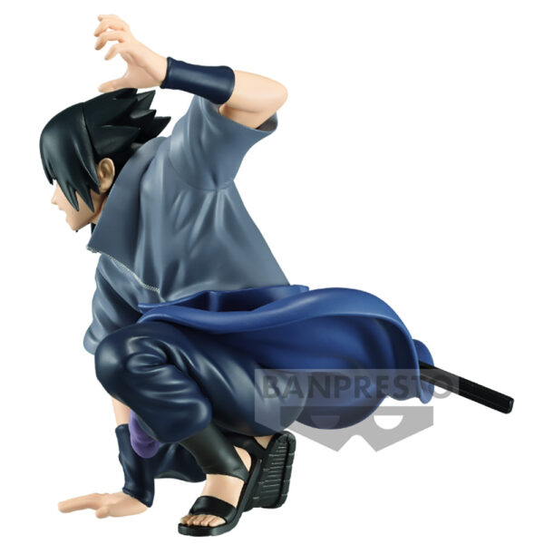 Figurine Naruto - Sasuke Uchiha - 9cm - Panel Spectacle - Gauche