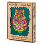 Puzzle en bois - Ours anime (184 pieces) - Boite
