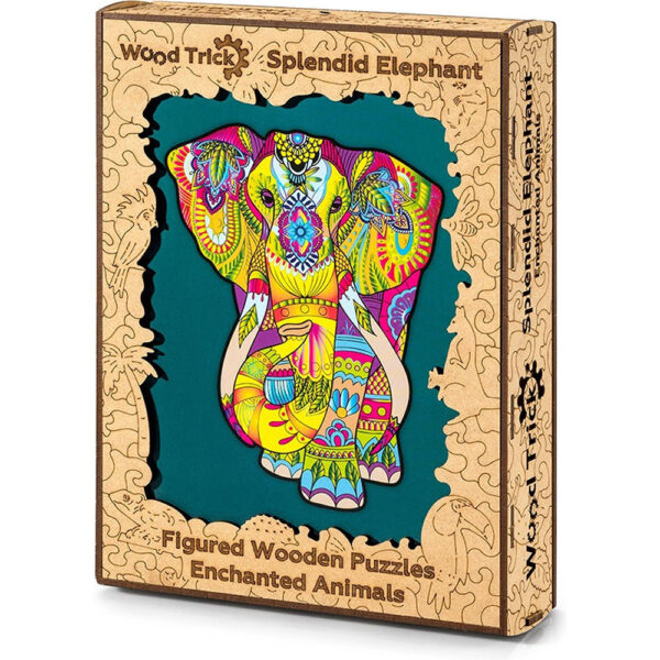 Puzzle en bois - Elephant incroyable (193 pieces) - Boite