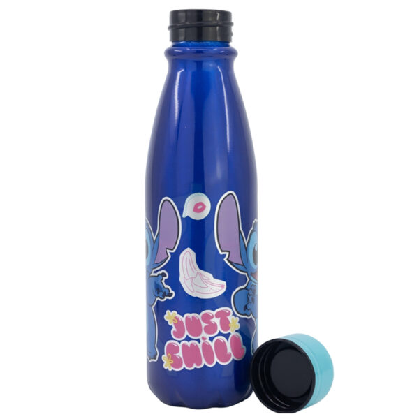 Bouteille aluminium - Lilo & Stitch - Stitch paumes - 600ml - Ouverte