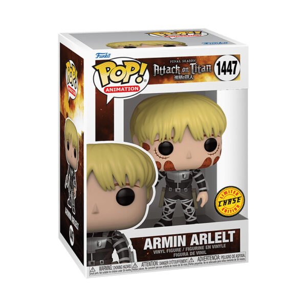 Funko Pop! 1447 - L’attaque des titans - S5 - Armin Arlelt - Version chase - Dans boite