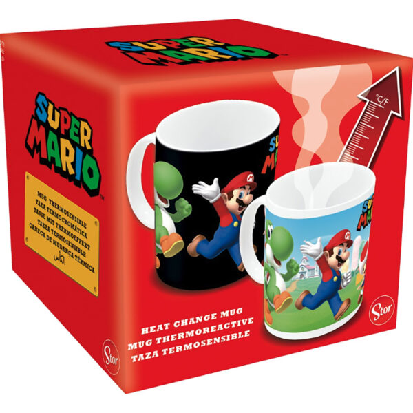 Mug thermo-reactif - Super Mario - Team - 325ml - Boite