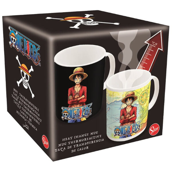 Mug thermo-reactif - One Piece - Luffy - 325ml - Boite