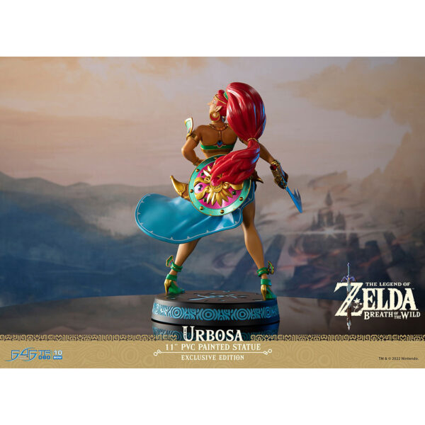 Figurine Zelda Breath of the Wild - Urbosa - 27cm - Dos avec arrière-plan