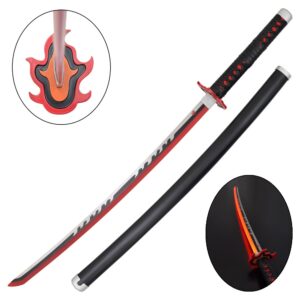 Katana de Tanjiro Kamado - Nichirin - LED - Demon Slayer - Vue d'ensemble