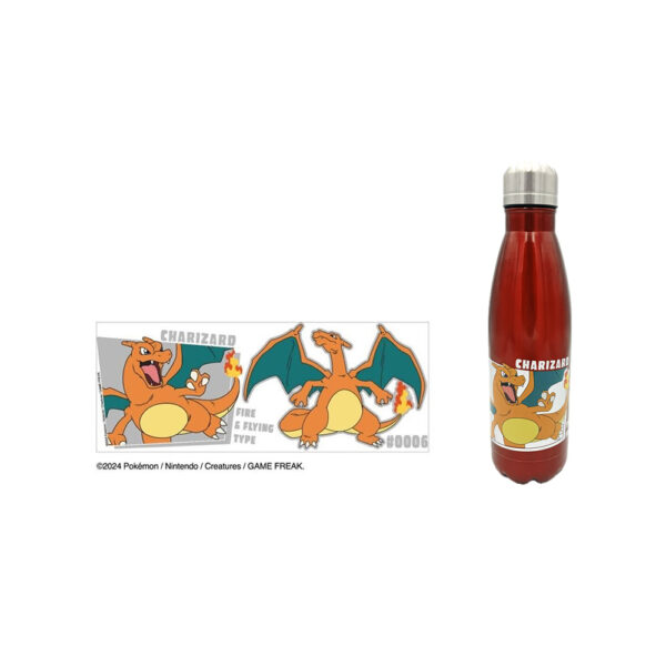 Bouteille inox - Pokemon - Dracaufeu - 780ml - Vue d'ensemble