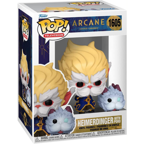 Funko Pop! Heimerdinger n°1605 avec Poro - Arcane