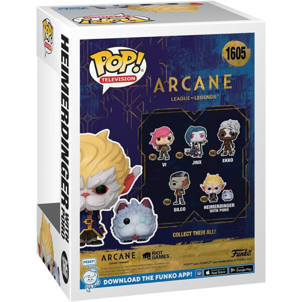 Funko Pop! Heimerdinger n°1605 avec Poro - Arcane