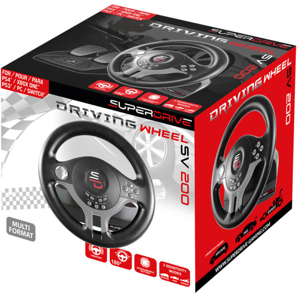 Volant SV250 et Pedalier - PS4 / Xbox One / PC / Switch - Boite