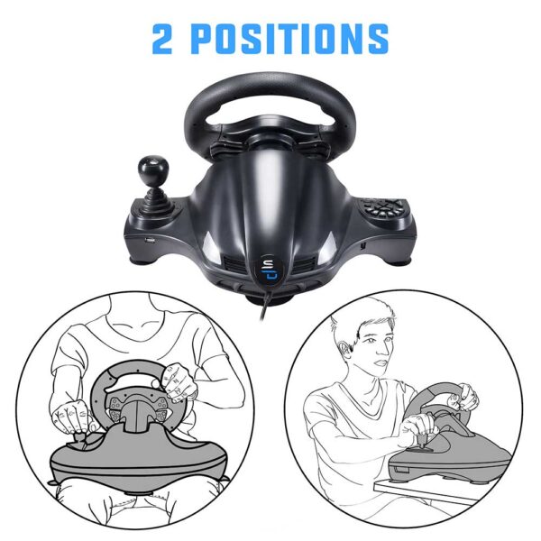 Volant G5 750-X et Pedalier - PS4 / Xbox One / Series X / PC / Switch - Positions