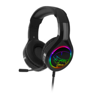 Casque gaming pro H8 avec micro - PS4 / PS5 / Xbox One / Series X / Switch / PC - RGB - Noir