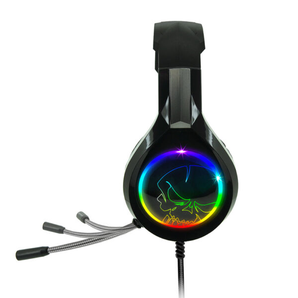 Casque pro H8 avec micro - PS4 / PS5 / Xbox One / Series X / Switch / PC - RGB - Noir - Microphone