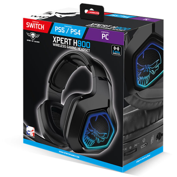 Casque XPERT H900 avec micro - PS4 / PS5 / Switch / PC - Sans fil - Boite