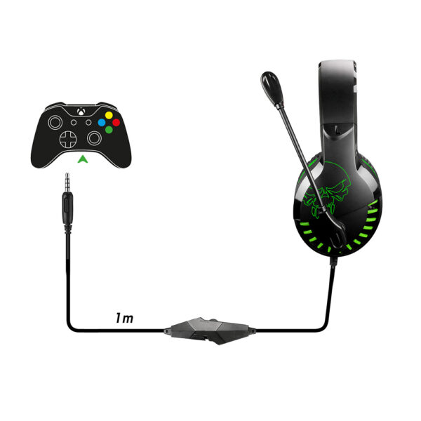 Casque pro H3 avec micro - PS4 / PS5 / Xbox One / Series X / Switch - Vert - Longueur câble