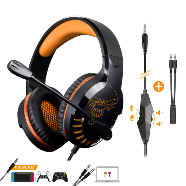 Casque Pro H3 avec micro - PS4 / PS5 / Xbox One / Series X / Switch / PC - Télécommande de volume