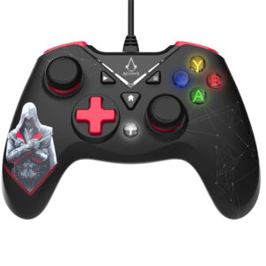 Manette PC - Filaire - Assassin's Creed - Noire et rouge